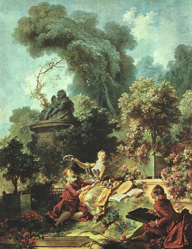 Jean-Honore Fragonard The Lover Crowned China oil painting art